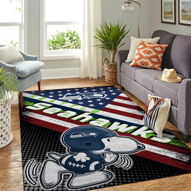Seattle Seahawks Rug NFL Area Rug Living Room Area Rug Outdoor Rugs Rectangle Carpet