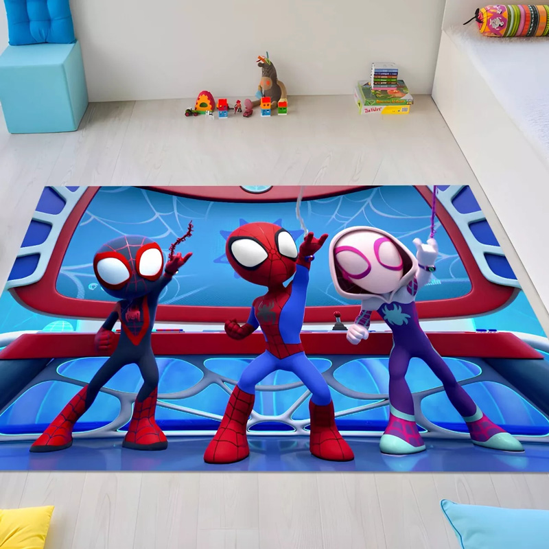 Spiderman Area Rug Spiderman Carpet Dining Room Rug Indoor Outdoor Rugs