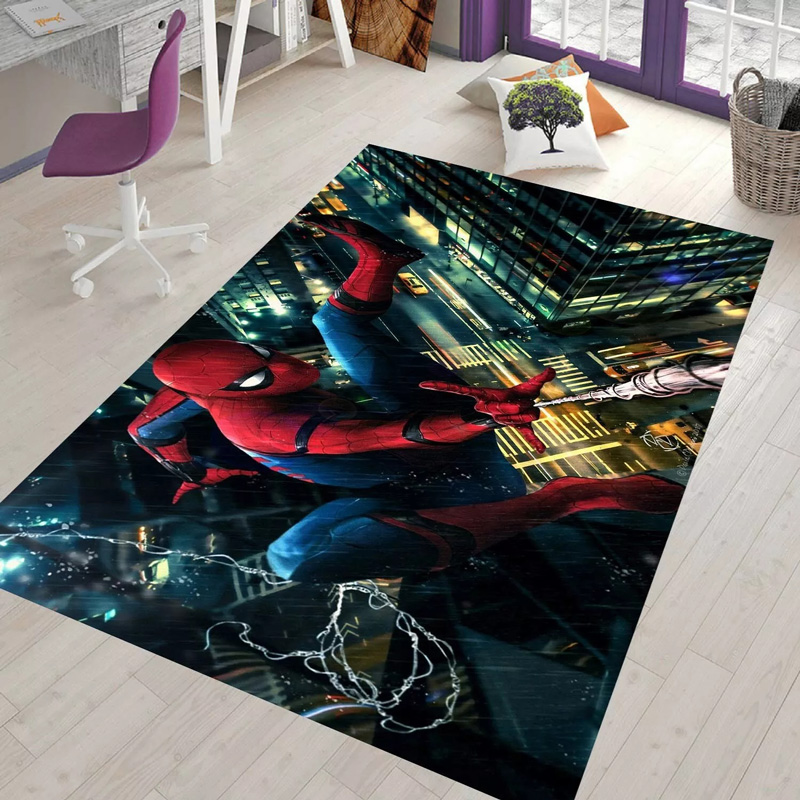 Spiderman Area Rug Spiderman Carpet Dining Room Rug Indoor Rug