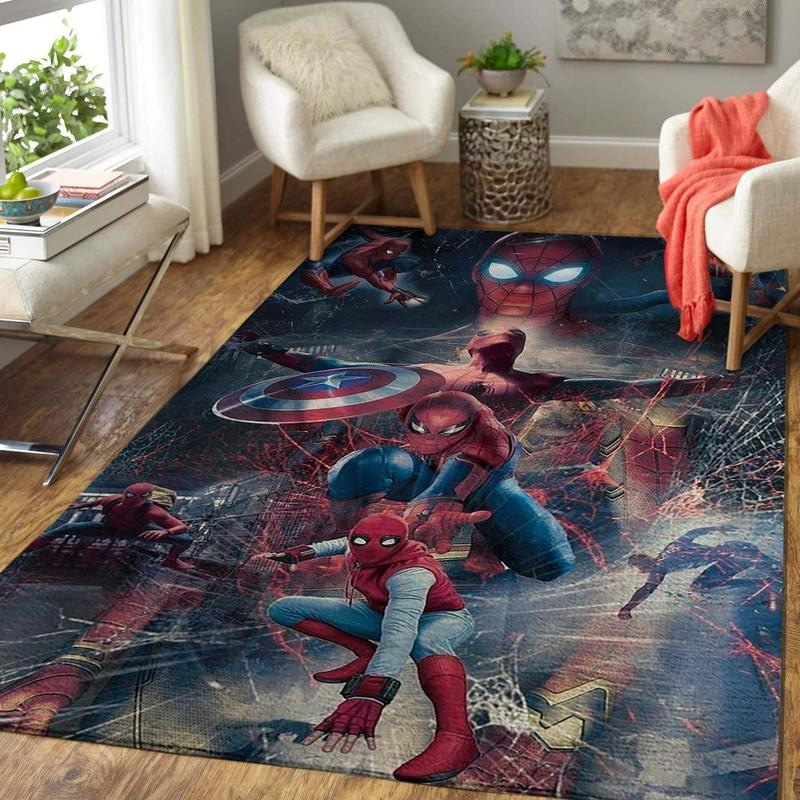 Spiderman Area Rug Spiderman Carpet Dining Room Rug Outdoor Rug