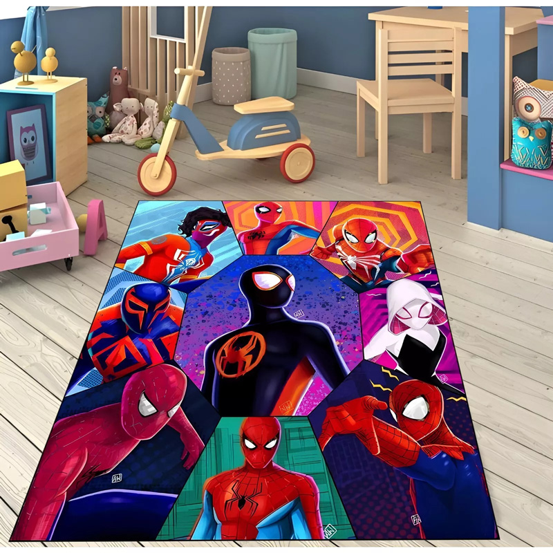 Spiderman Area Rug Spiderman Carpet Dining Room Rug Outdoor Rugs