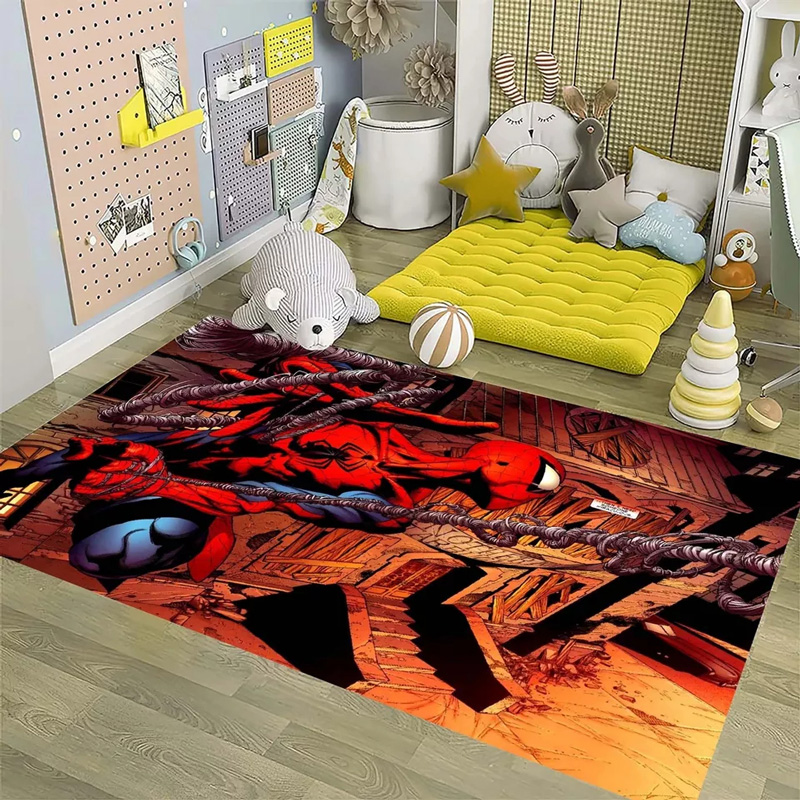Spiderman Area Rug Spiderman Carpet Dining Room Rugs Indoor Outdoor Rugs