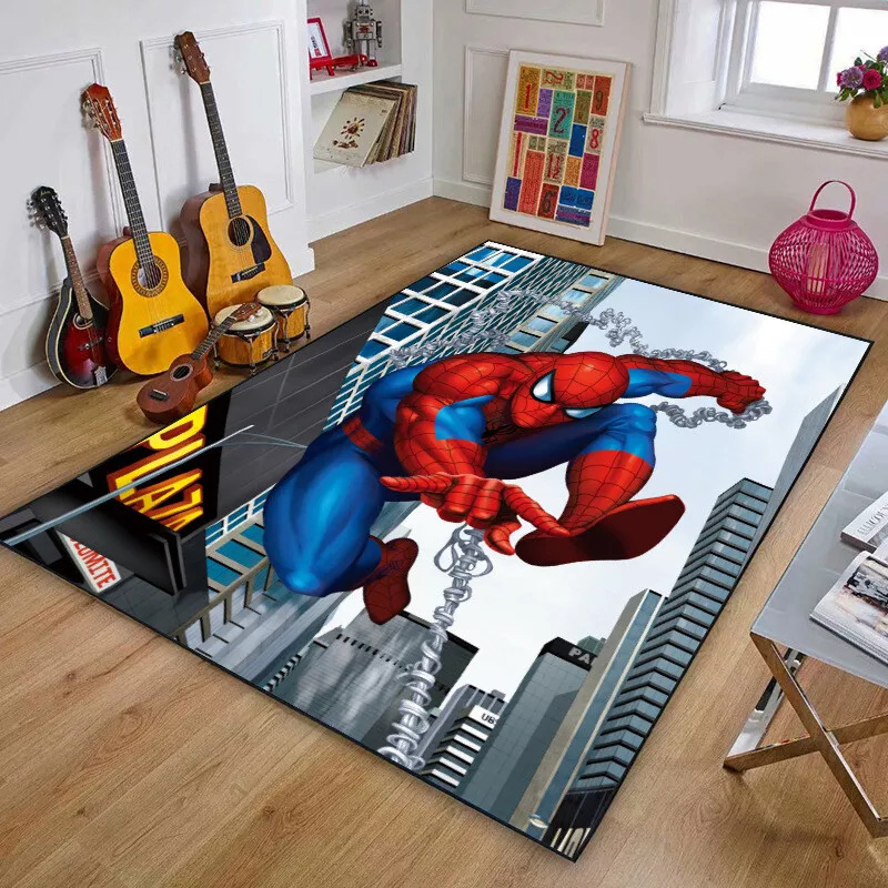 Spiderman Area Rug Spiderman Carpet Kitchen Rug Outdoor Rugs