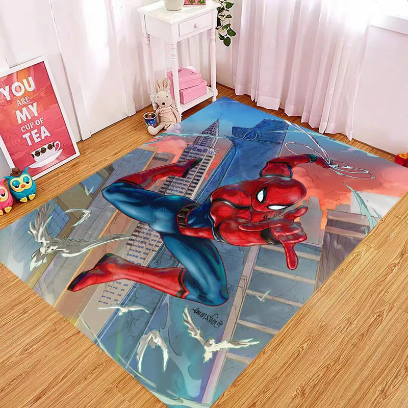 Spiderman Area Rug Spiderman Carpet Kitchen Rug Outdoor Rugs