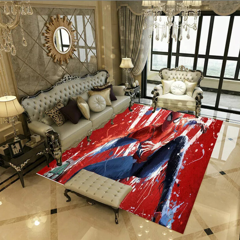 Spiderman Area Rug Spiderman Carpet Kitchen Rug Outdoor Rugs