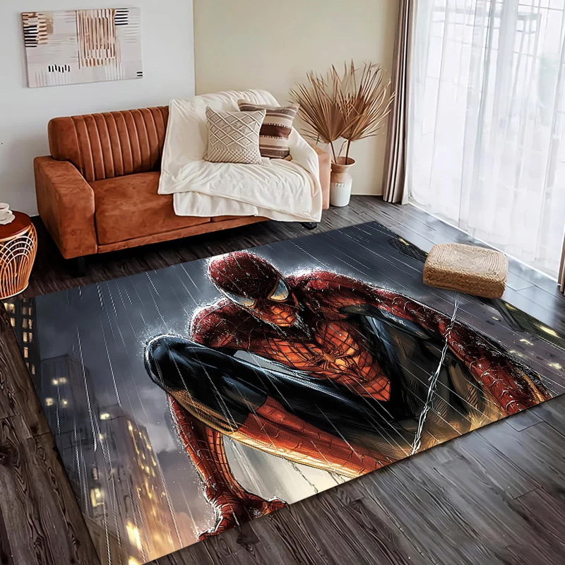 Spiderman Area Rug Spiderman Carpet Living Room Area Rug Indoor Outdoor Rugs