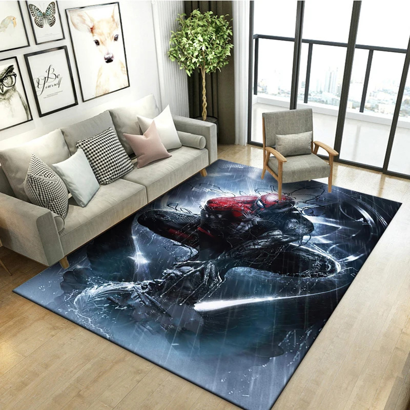 Spiderman Rug Spiderman Carpet Living Room Area Rug Indoor Outdoor Rug