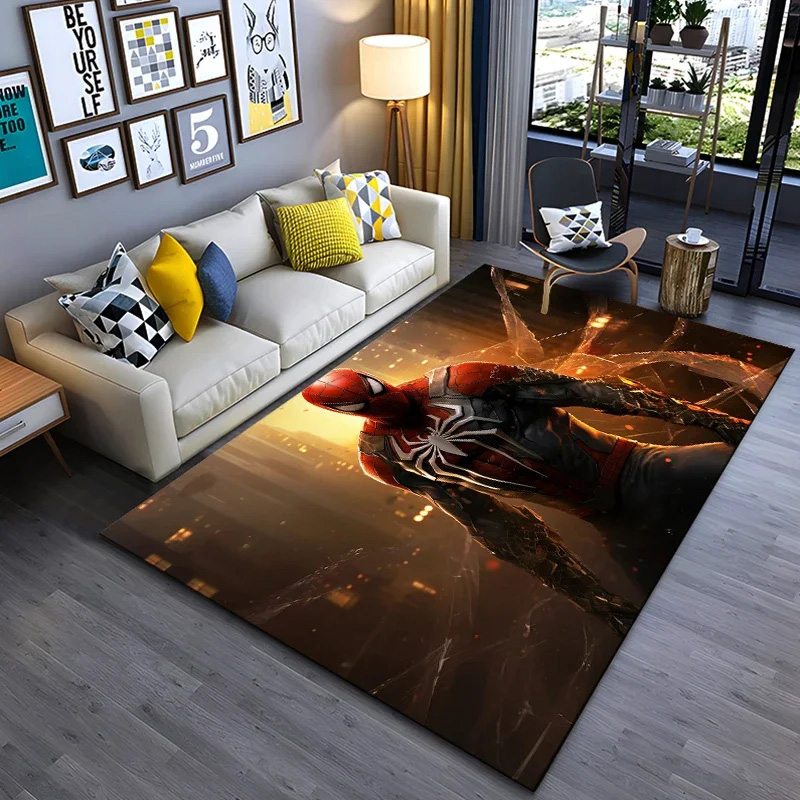 Spiderman Rug Spiderman Carpet Living Room Area Rug Indoor Rug