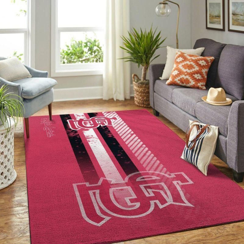 St Louis Cardinals Rug MLB Area Rug Kitchen Rug Indoor Rug Rectangle Carpet
