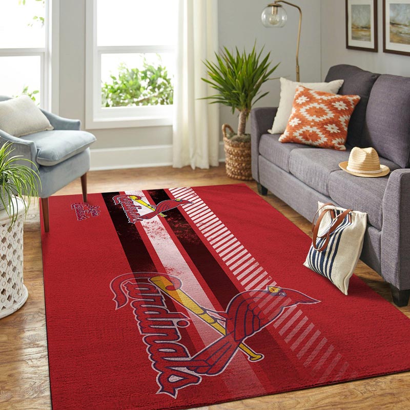 St Louis Cardinals Rug MLB Area Rug Living Room Rug Outdoor Rug Rectangle Carpet
