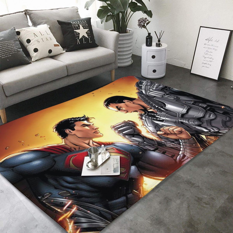 Superman Area Rug Superman Carpet Dining Room Rug Outdoor Rug