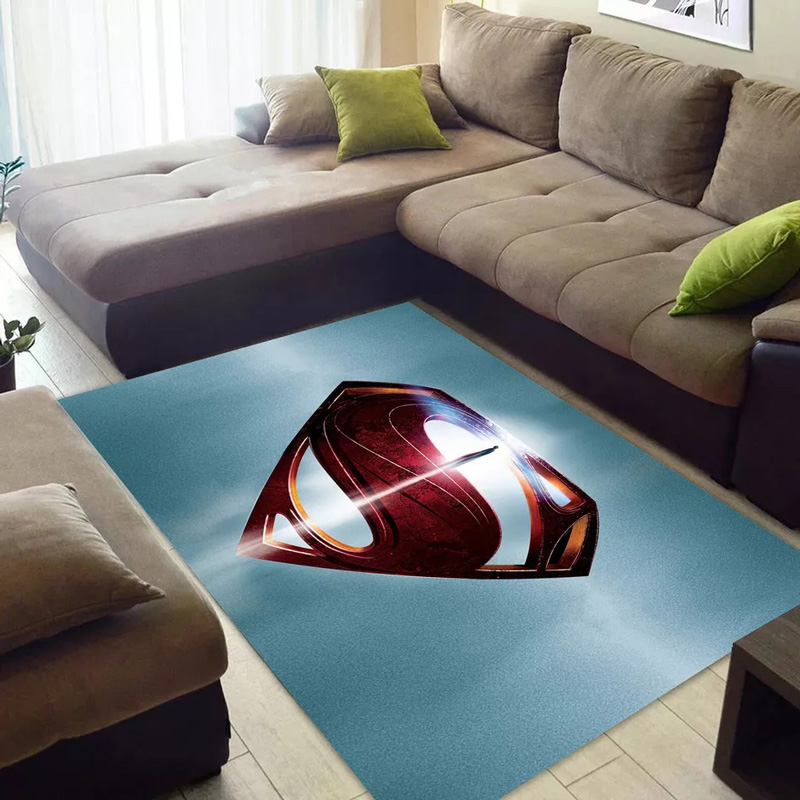 Superman Area Rug Superman Carpet Dining Room Rug Outdoor Rugs