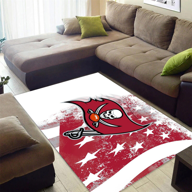 Tampa Bay Buccaneers Rug NFL Area Rug Bedroom Area Rug Outdoor Rug Rectangle Carpet