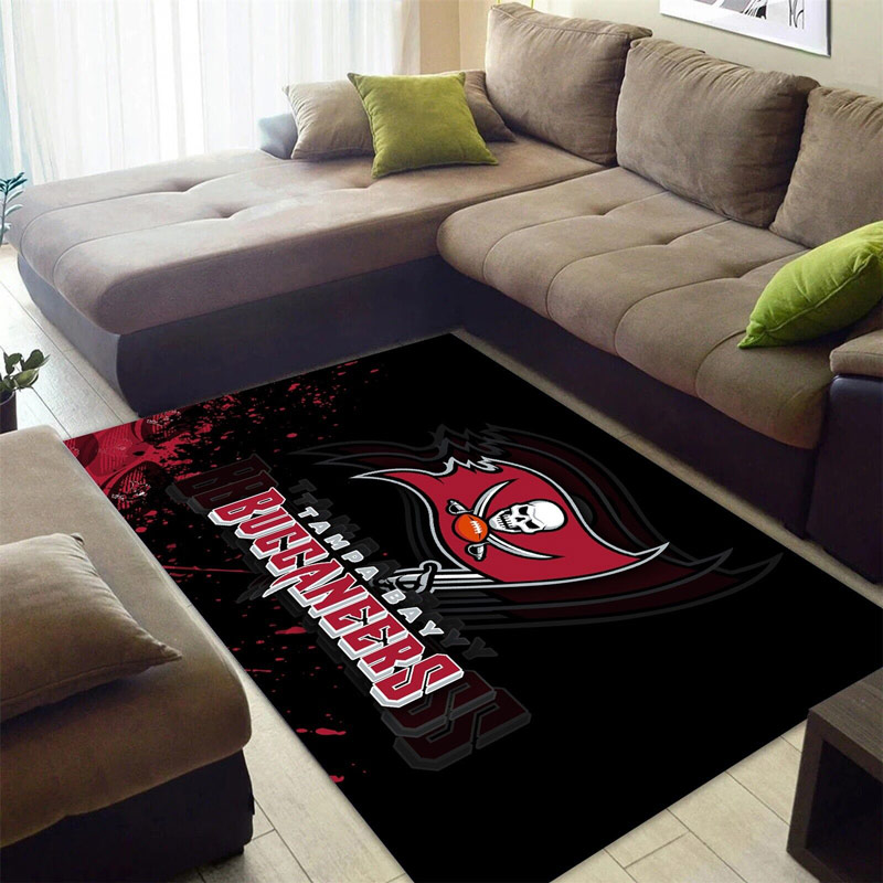 Tampa Bay Buccaneers Area Rug NFL Area Rug Living Room Area Rug Outdoor Rug Rectangle Carpet