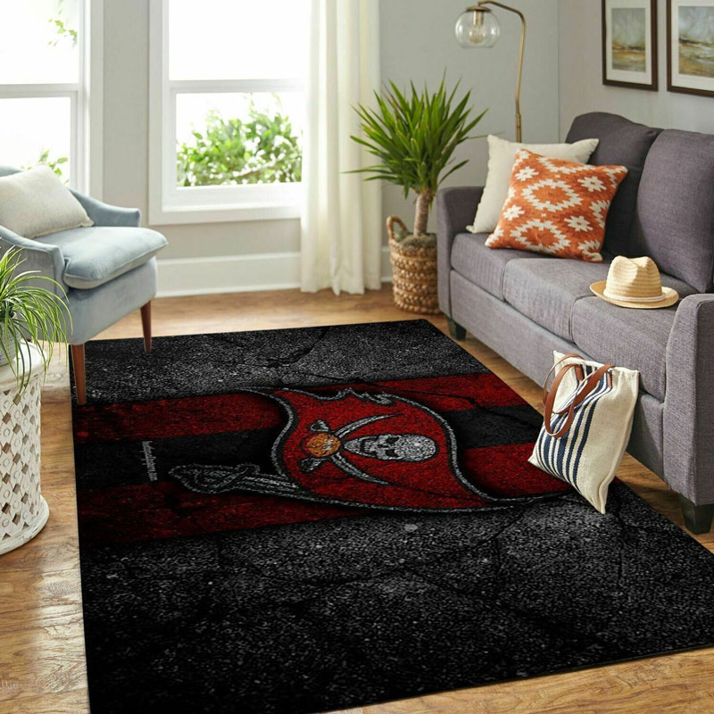 Tampa Bay Buccaneers Rug NFL Area Rug Living Room Rug Indoor Rug Rectangle Carpet