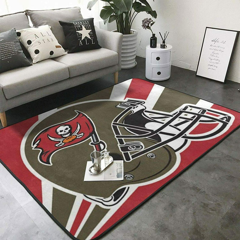 Tampa Bay Buccaneers Rug NFL Area Rug Bedroom Rug Indoor Outdoor Rug Rectangle Carpet