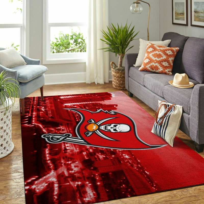 Tampa Bay Buccaneers Area Rug NFL Area Rug Living Room Rug Indoor Outdoor Rug Rectangle Carpet