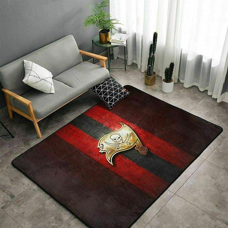 Tampa Bay Buccaneers Rug NFL Area Rug Living Room Area Rug Indoor Outdoor Rugs Rectangle Carpet