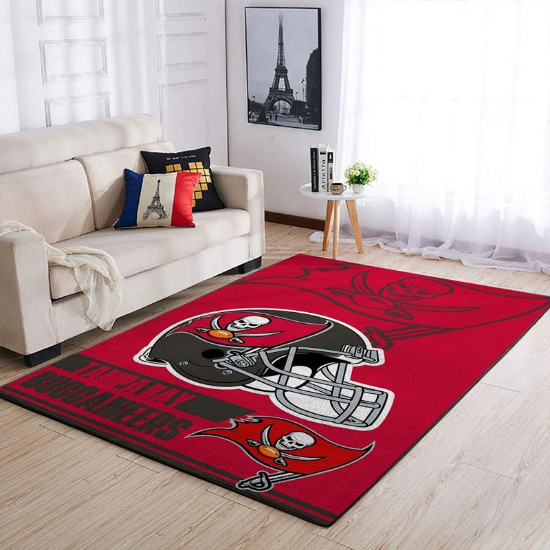 Tampa Bay Buccaneers Area Rug NFL Area Rug Bedroom Rug Indoor Outdoor Rugs Rectangle Carpet