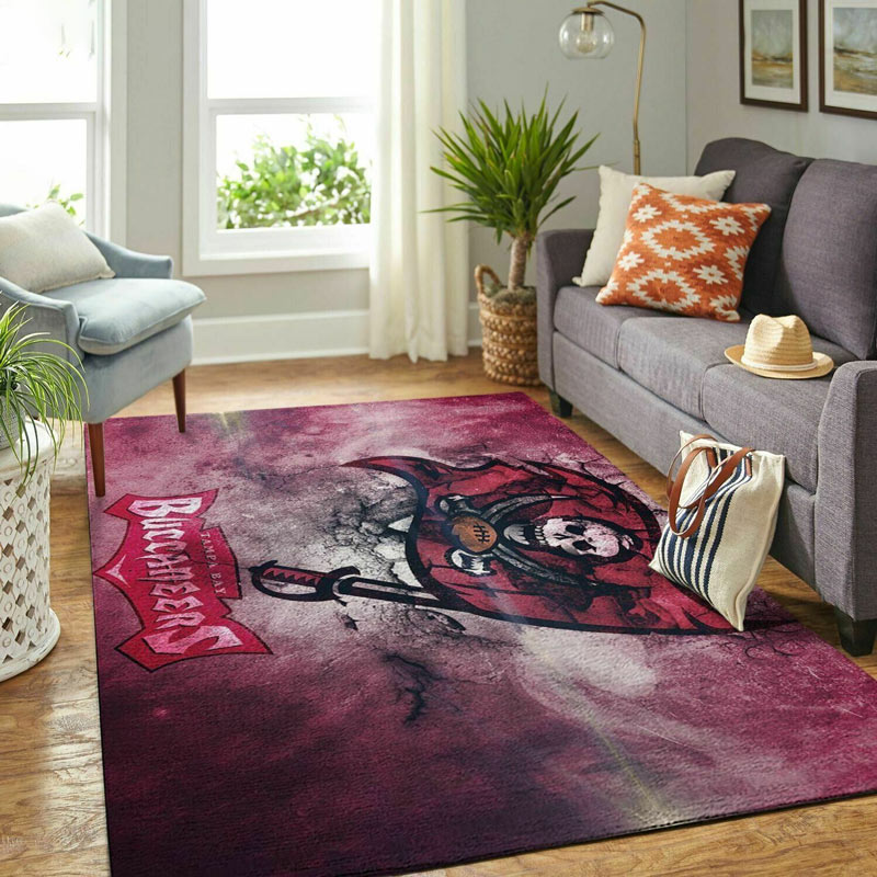 Tampa Bay Buccaneers Area Rug NFL Area Rug Dining Room Rugs Indoor Outdoor Rugs Rectangle Carpet