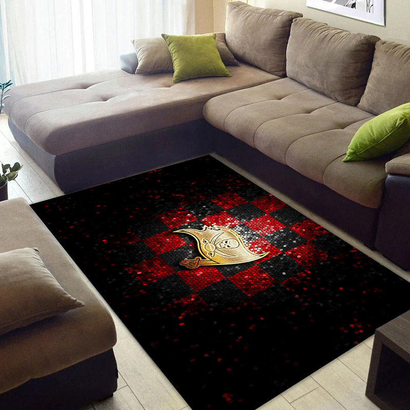 Tampa Bay Buccaneers Rug NFL Area Rug Bedroom Rug Indoor Rug Rectangle Carpet