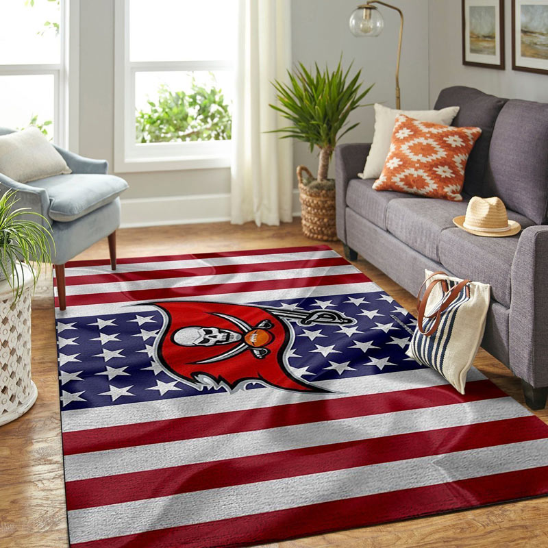 Tampa Bay Buccaneers Area Rug NFL Area Rug Bedroom Area Rug Indoor Outdoor Rug Rectangle Carpet