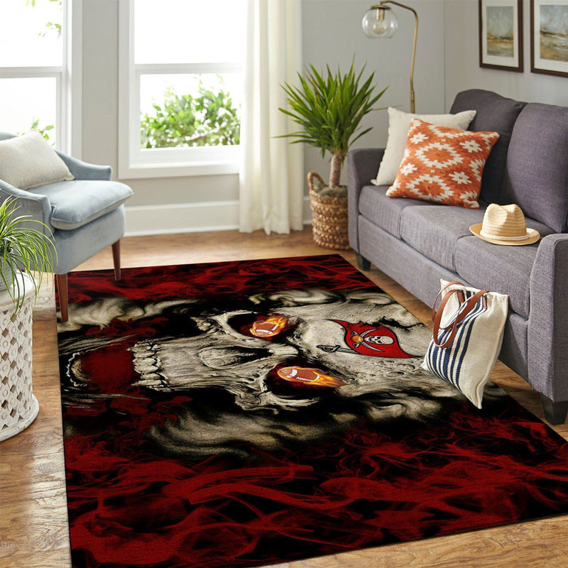 Tampa Bay Buccaneers Rug NFL Area Rug Dining Room Rugs Indoor Outdoor Rug Rectangle Carpet