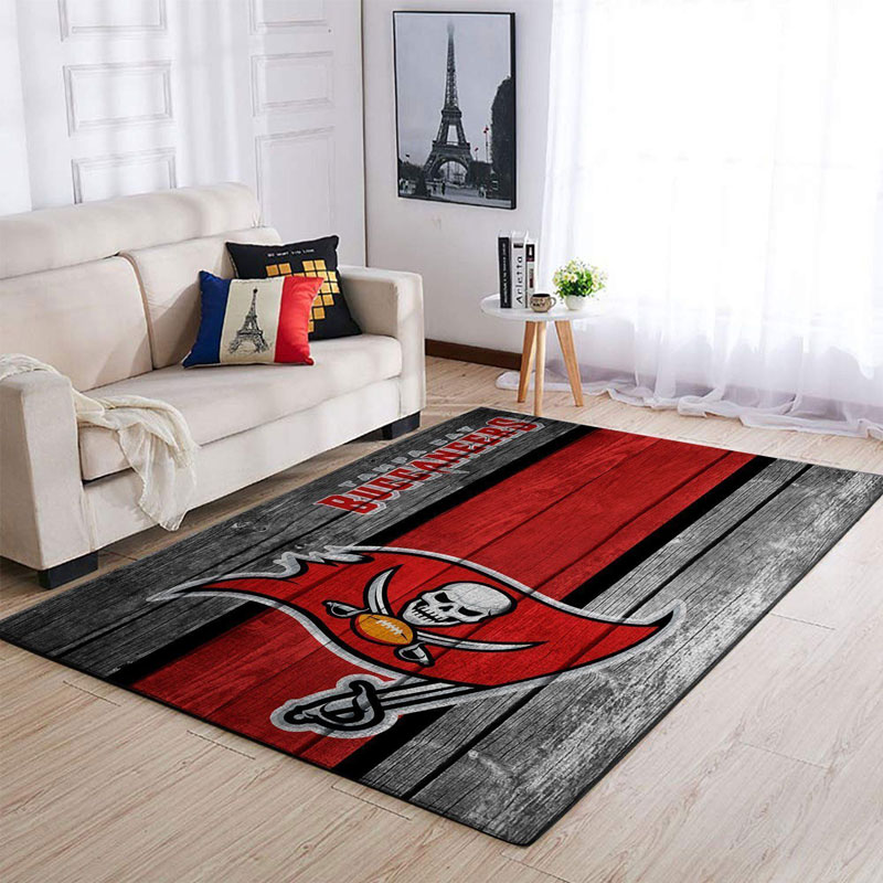 Tampa Bay Buccaneers Rug NFL Area Rug Dining Room Rug Outdoor Rug Rectangle Carpet