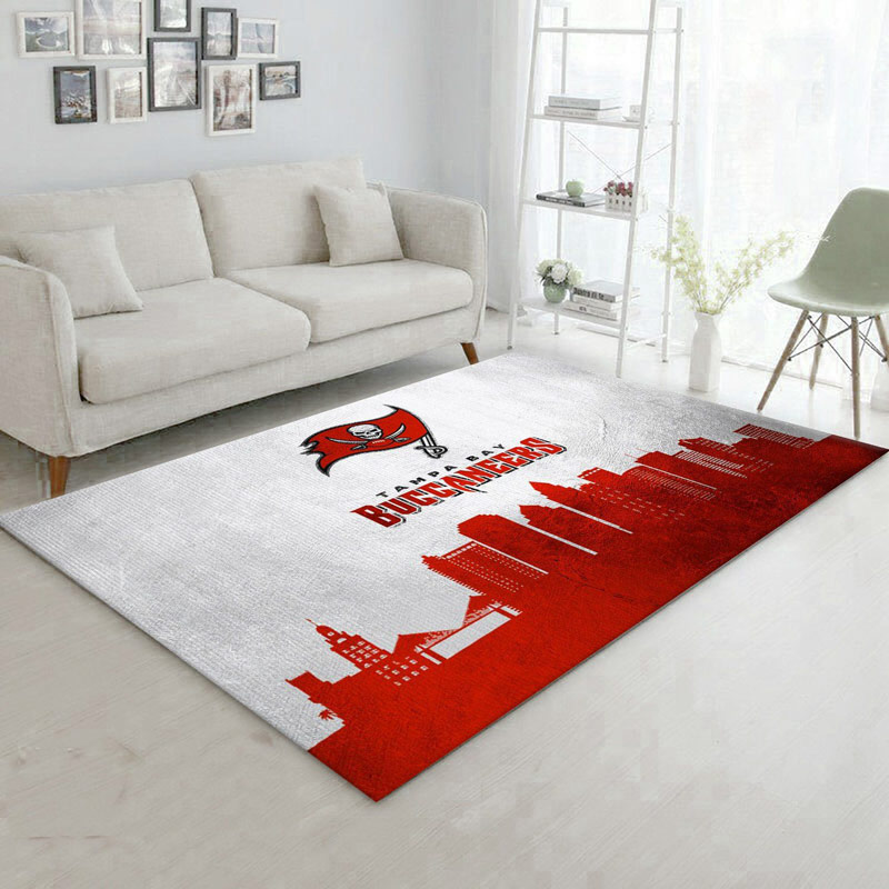 Tampa Bay Buccaneers Area Rug NFL Area Rug Kitchen Rug Outdoor Rugs Rectangle Carpet