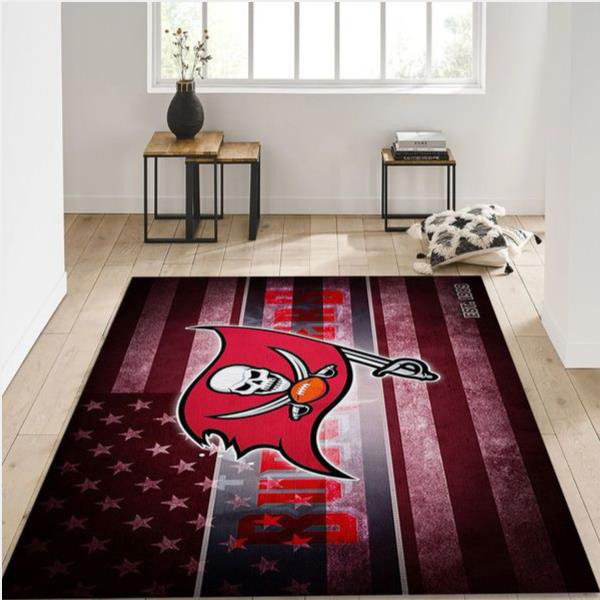 Tampa Bay Buccaneers Area Rug NFL Area Rug Bedroom Rug Indoor Outdoor Rug Rectangle Carpet