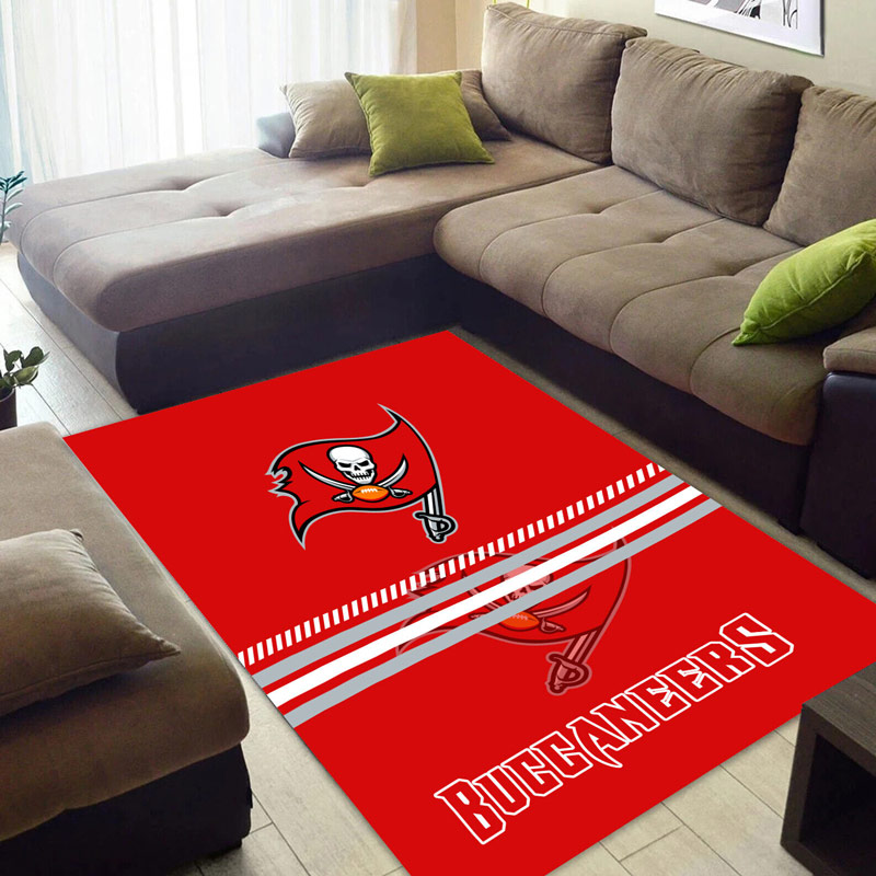 Tampa Bay Buccaneers Area Rug NFL Area Rug Bathroom Rugs Indoor Outdoor Rug Rectangle Carpet