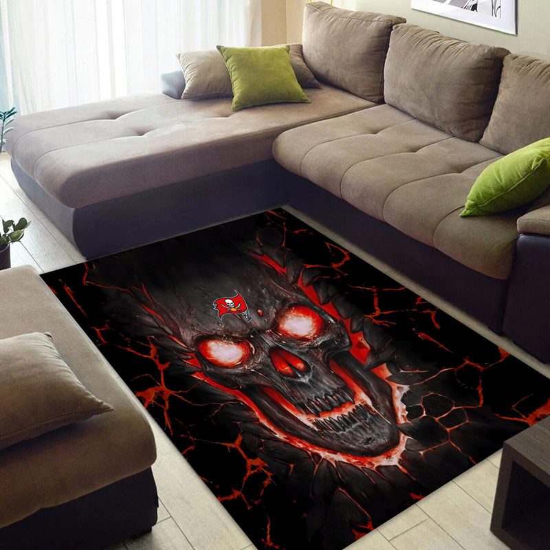 Tampa Bay Buccaneers Rug NFL Area Rug Dining Room Rugs Outdoor Rug Rectangle Carpet