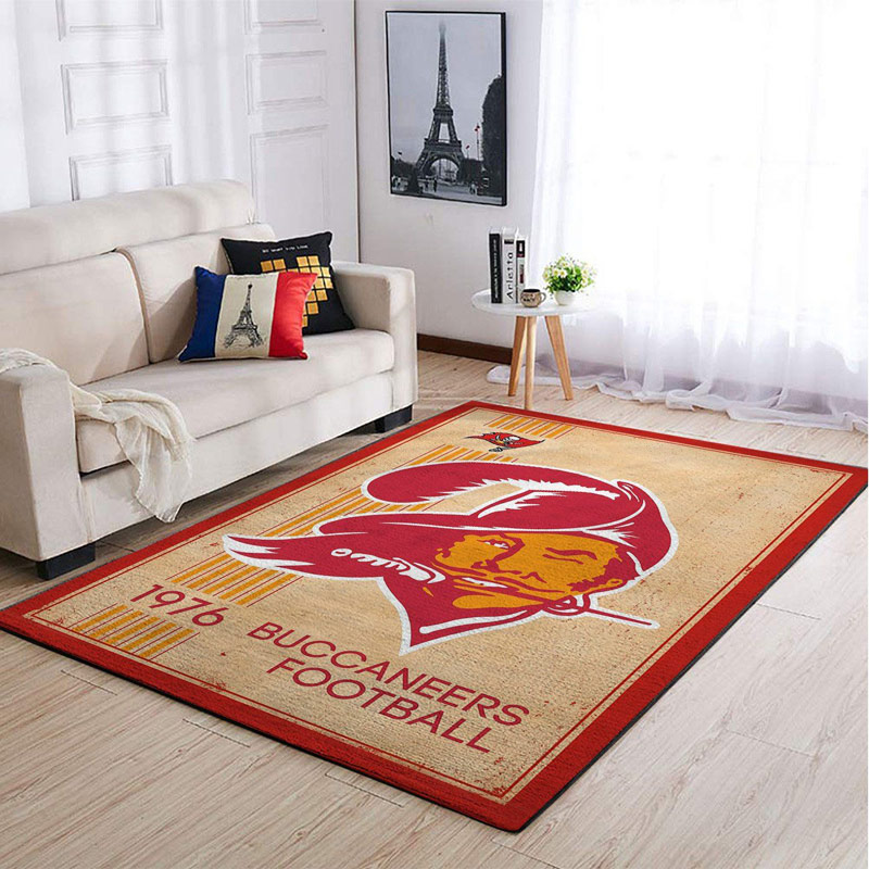 Tampa Bay Buccaneers Rug NFL Area Rug Bedroom Rug Indoor Outdoor Rugs Rectangle Carpet