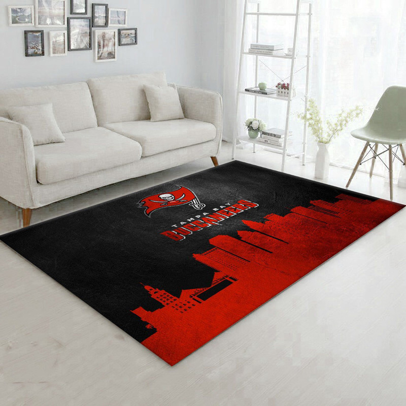 Tampa Bay Buccaneers Rug NFL Area Rug Bathroom Rugs Indoor Outdoor Rug Rectangle Carpet