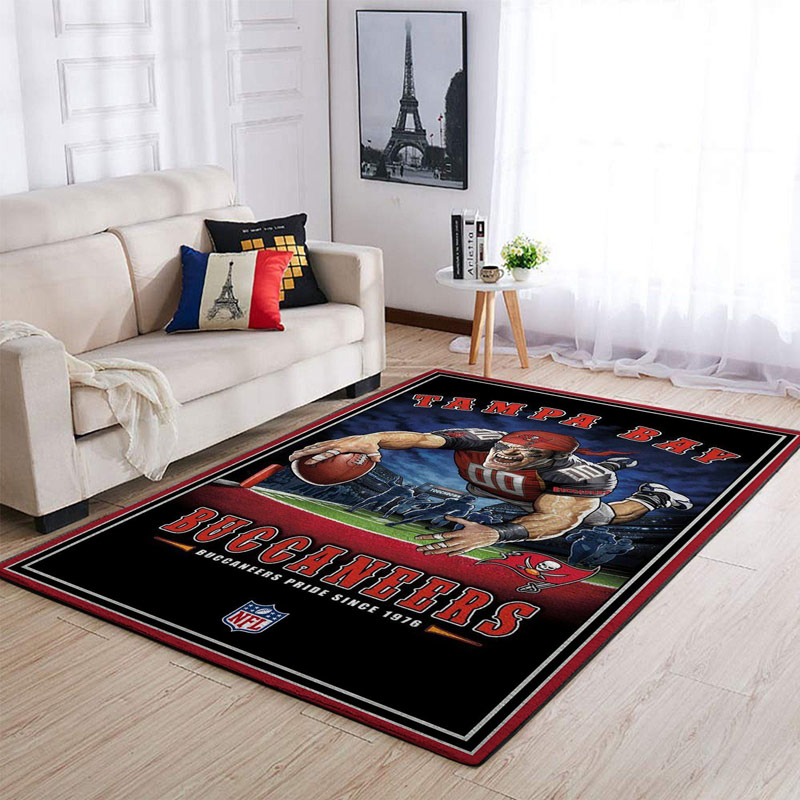 Tampa Bay Buccaneers Rug NFL Area Rug Living Room Area Rug Indoor Outdoor Rug Rectangle Carpet
