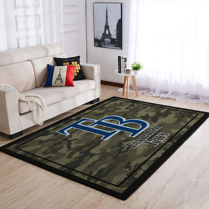 Tampa Bay Rays Rug MLB Area Rug Bathroom Rug Indoor Outdoor Rugs Rectangle Carpet
