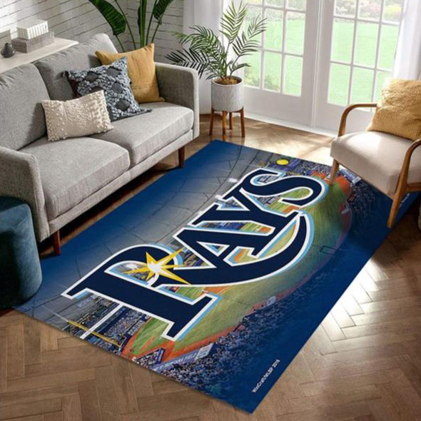Tampa Bay Rays Area Rug MLB Area Rug Bathroom Rugs Outdoor Rug Rectangle Carpet