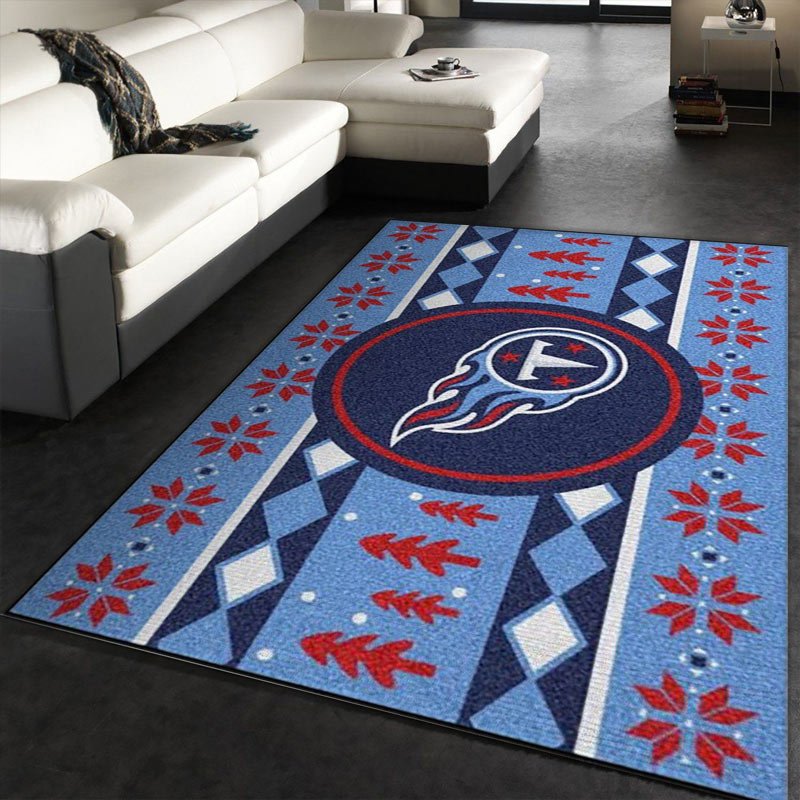 Tennessee Titans Rug NFL Area Rug Dining Room Rug Indoor Outdoor Rug Rectangle Carpet