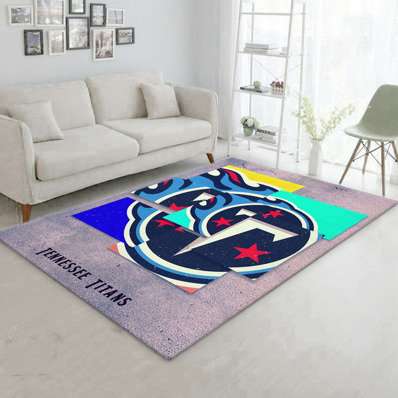 Tennessee Titans Area Rug NFL Area Rug Living Room Area Rug Indoor Rug Rectangle Carpet