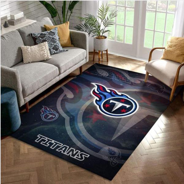 Tennessee Titans Rug NFL Area Rug Dining Room Rug Indoor Rug Rectangle Carpet