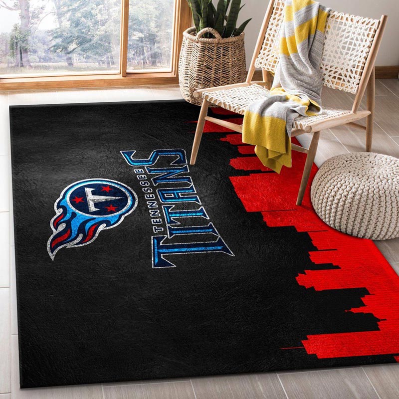 Tennessee Titans Rug NFL Area Rug Living Room Area Rug Indoor Outdoor Rug Rectangle Carpet