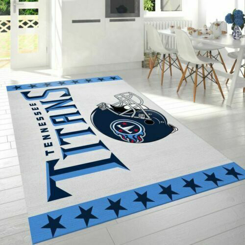 Tennessee Titans Area Rug NFL Area Rug Dining Room Rugs Outdoor Rug Rectangle Carpet