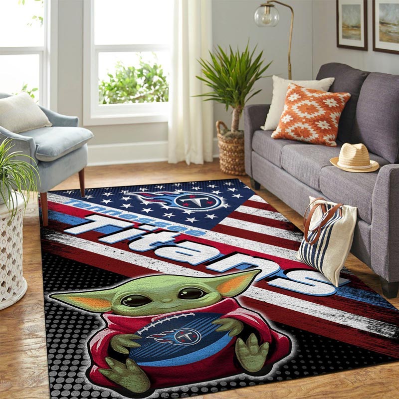Tennessee Titans Rug NFL Area Rug Bedroom Area Rug Indoor Outdoor Rugs Rectangle Carpet