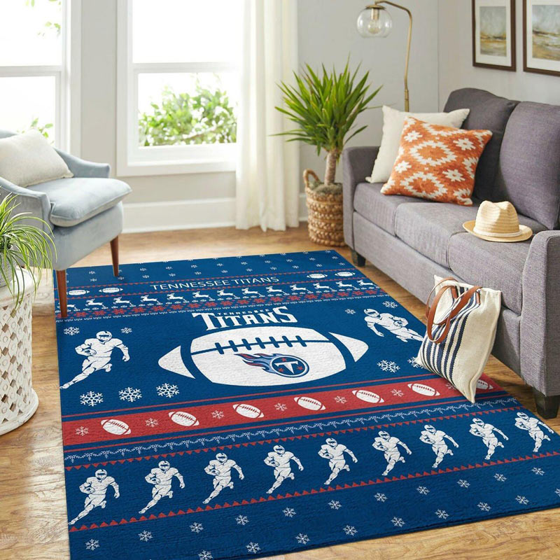 Tennessee Titans Area Rug NFL Area Rug Bathroom Rug Outdoor Rugs Rectangle Carpet