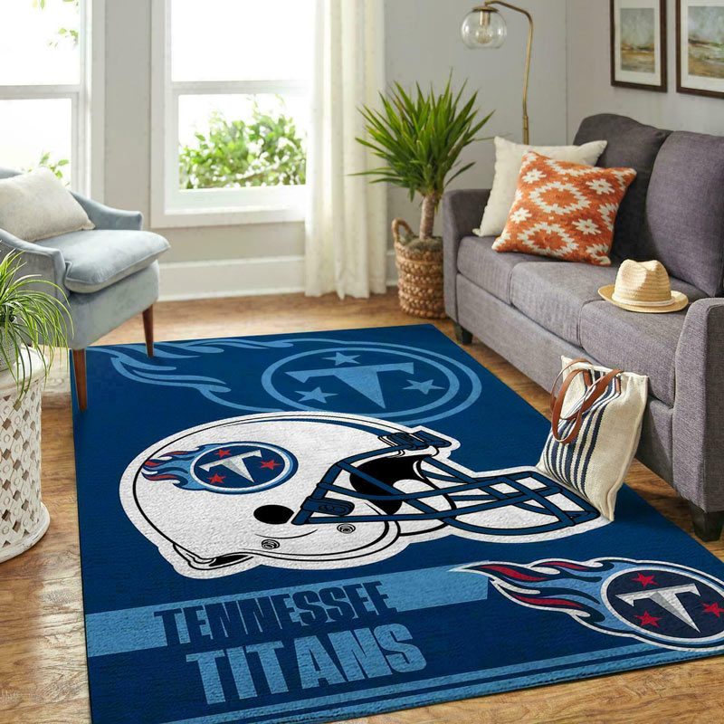 Tennessee Titans Rug NFL Area Rug Bathroom Rug Outdoor Rug Rectangle Carpet