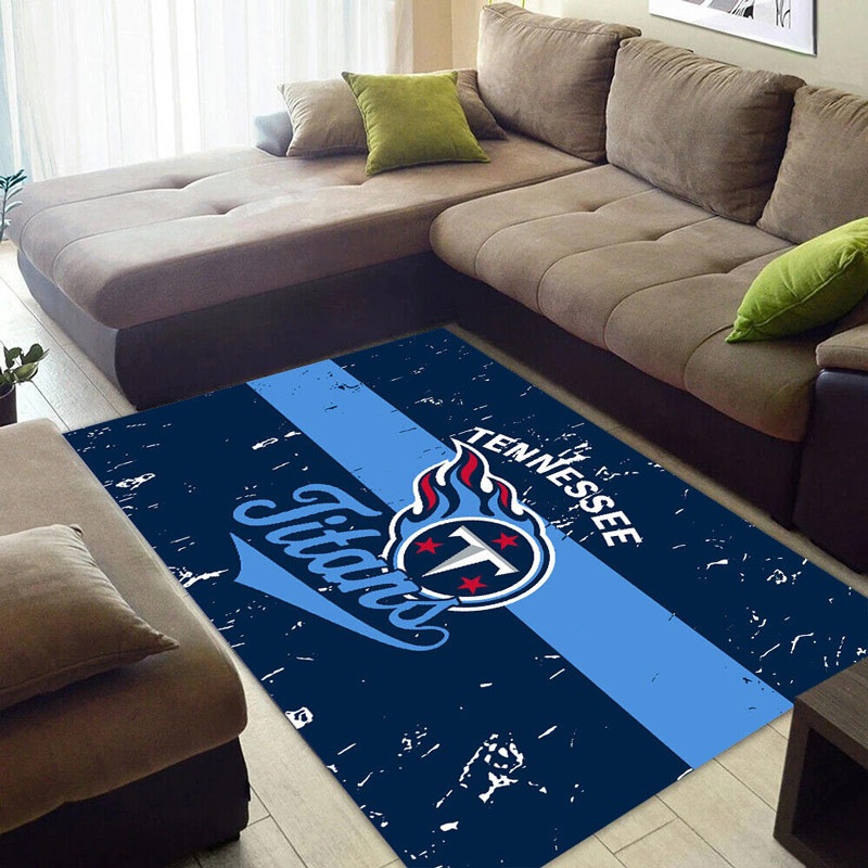 Tennessee Titans Rug NFL Area Rug Dining Room Rug Outdoor Rugs Rectangle Carpet