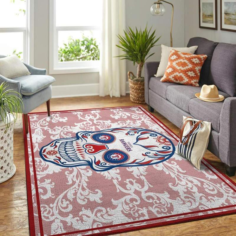 Texas Rangers Rug MLB Area Rug Living Room Area Rug Outdoor Rug Rectangle Carpet