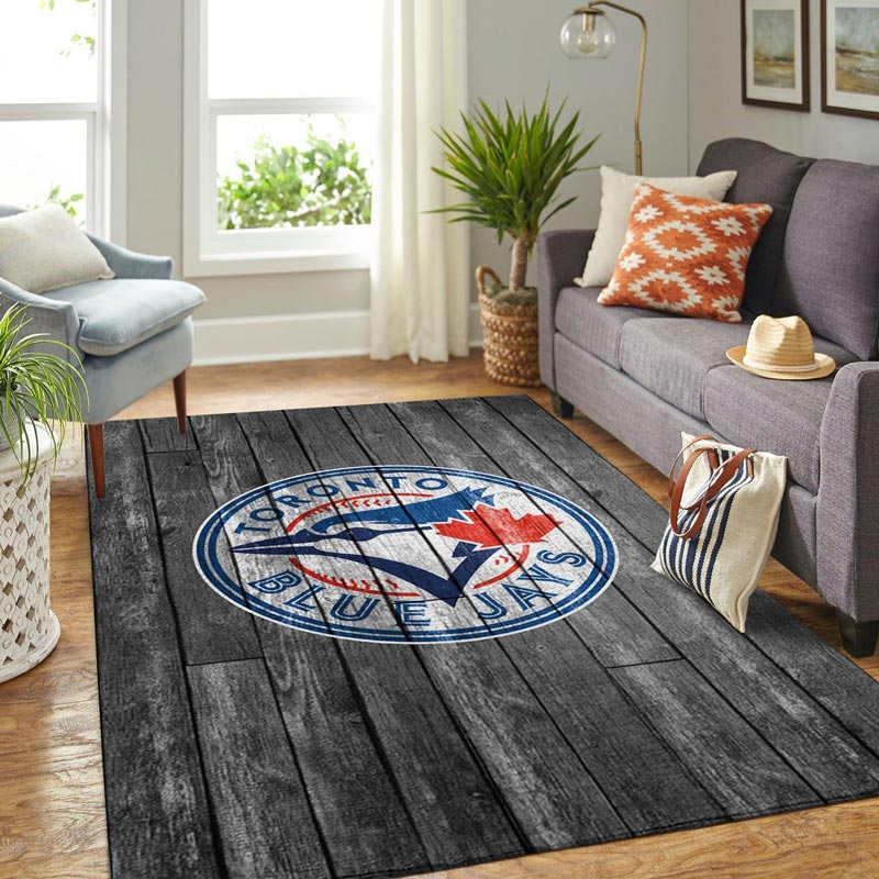 Toronto Blue Jays Area Rug MLB Area Rug Living Room Area Rug Outdoor Rug Rectangle Carpet