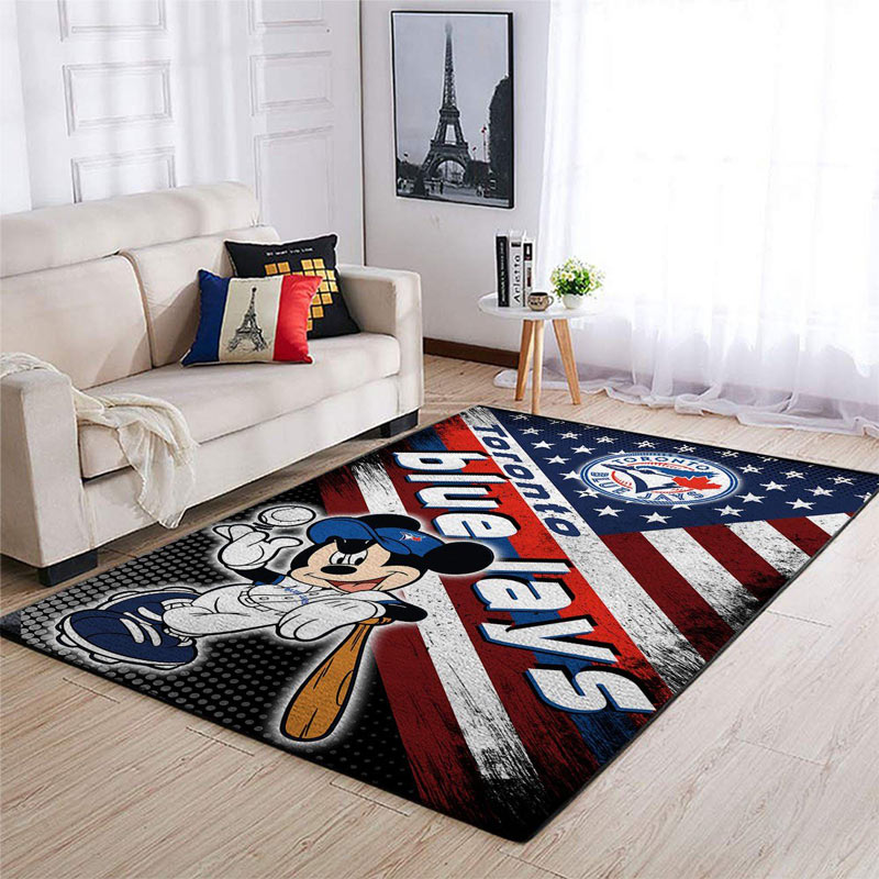 Toronto Blue Jays Rug MLB Area Rug Kitchen Rug Outdoor Rug Rectangle Carpet