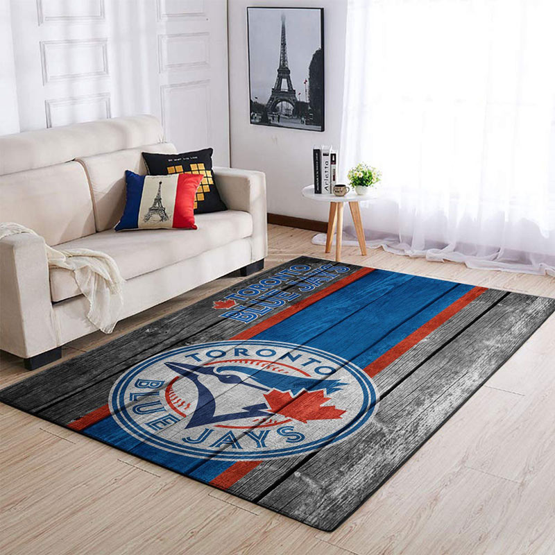 Toronto Blue Jays Area Rug MLB Area Rug Kitchen Rug Outdoor Rugs Rectangle Carpet